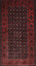 Machine Washable Traditional Saffron Red Rug, wshtr1738