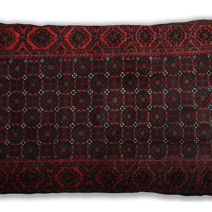 Traditional Classic Rectangular Saffron Red Lumbar Throw Pillow, 13 inch by 19 inch, lbtr1738
