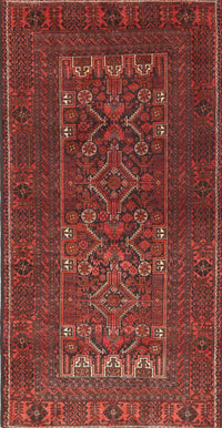 Machine Washable Traditional Tomato Red Rug, wshtr1739