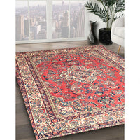 Traditional Bright Maroon Red Persian Rug, tr173