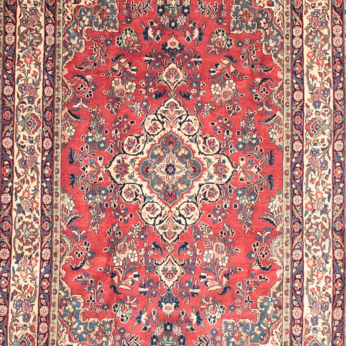 Traditional Bright Maroon Red Persian Rug, tr173