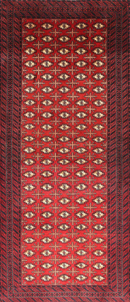 Machine Washable Traditional Red Rug, wshtr1740