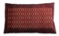 Traditional Classic Rectangular Red Lumbar Throw Pillow, 13 inch by 19 inch, lbtr1740