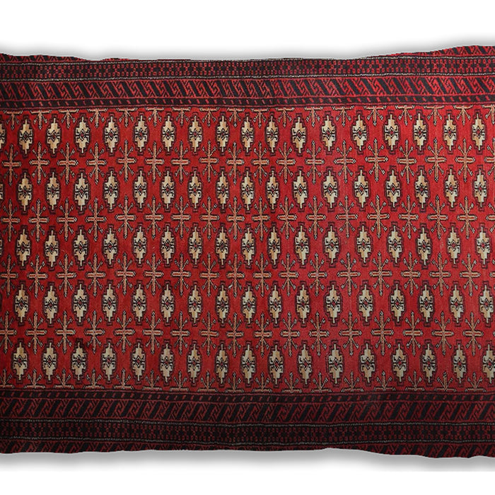 Traditional Classic Rectangular Red Lumbar Throw Pillow, 13 inch by 19 inch, lbtr1740