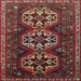 Square Traditional Brown Persian Rug, tr1741