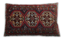 Traditional Classic Rectangular Brown Lumbar Throw Pillow, 13 inch by 19 inch, lbtr1741