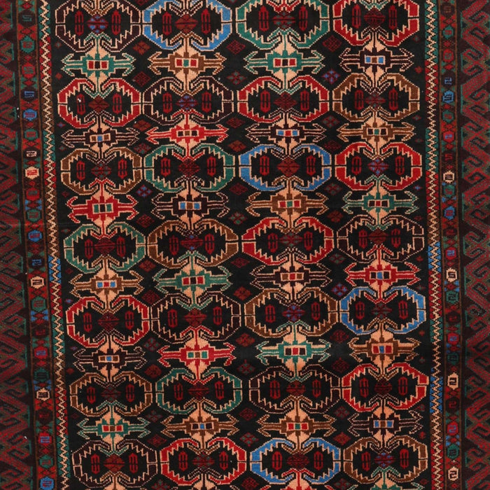 Traditional Dark Brown Persian Rug, tr1742