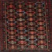 Square Traditional Dark Brown Persian Rug, tr1742
