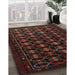 Machine Washable Traditional Dark Brown Rug in a Family Room, wshtr1742