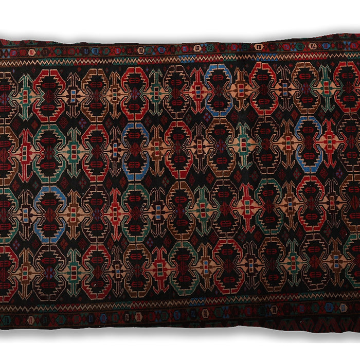 Traditional Classic Rectangular Dark Brown Lumbar Throw Pillow, 13 inch by 19 inch, lbtr1742