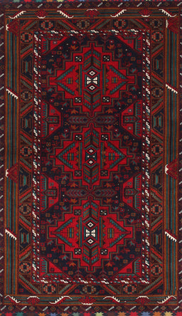 Machine Washable Traditional Red Wine or Wine Red Rug, wshtr1743