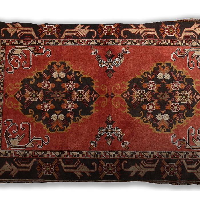 Traditional Classic Rectangular Tomato Red Lumbar Throw Pillow, 13 inch by 19 inch, lbtr1744