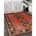 Machine Washable Traditional Tomato Red Rug in a Family Room, wshtr1744