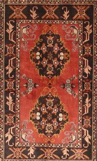 Machine Washable Traditional Tomato Red Rug, wshtr1744