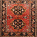 Square Traditional Red Persian Rug, tr1744