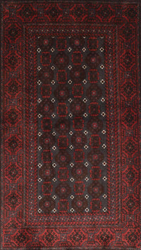 Machine Washable Traditional Bakers Brown Rug, wshtr1745