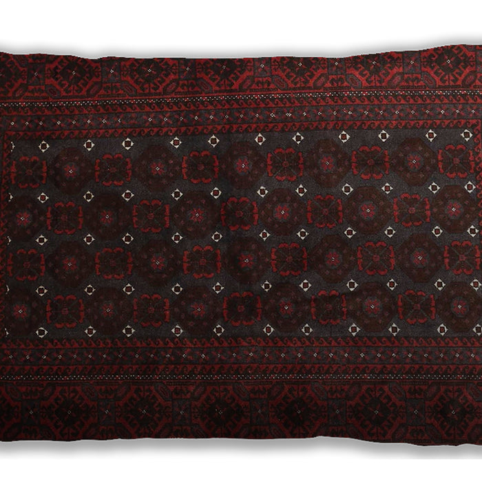 Traditional Classic Rectangular Bakers Brown Lumbar Throw Pillow, 13 inch by 19 inch, lbtr1745