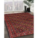 Machine Washable Traditional Brown Red Rug in a Family Room, wshtr1746