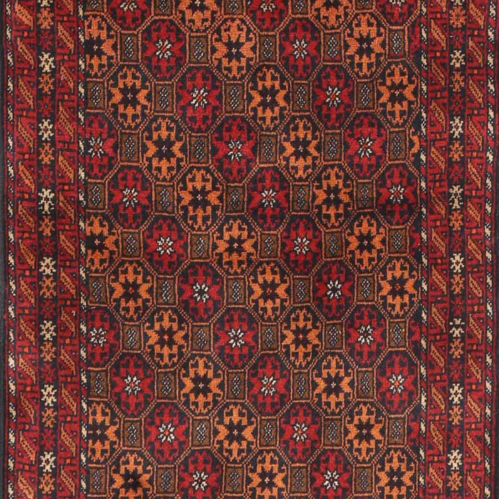 Traditional Brown Red Persian Rug, tr1746