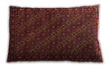 Traditional Classic Rectangular Brown Red Lumbar Throw Pillow, 13 inch by 19 inch, lbtr1746