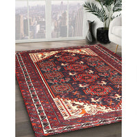 Traditional Dark Almond Brown Persian Rug, tr1748