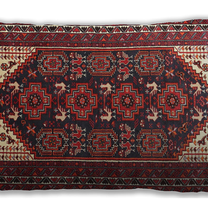 Traditional Classic Rectangular Dark Almond Brown Lumbar Throw Pillow, 13 inch by 19 inch, lbtr1748