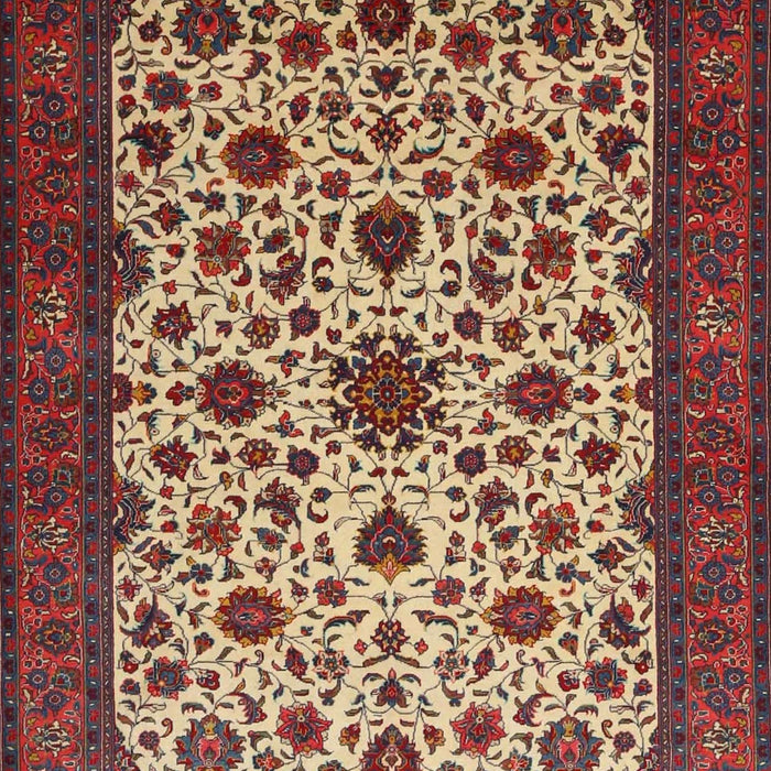 Machine Washable Traditional Saffron Red Rug, wshtr1749