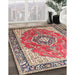 Machine Washable Traditional Light French Beige Brown Rug in a Family Room, wshtr174