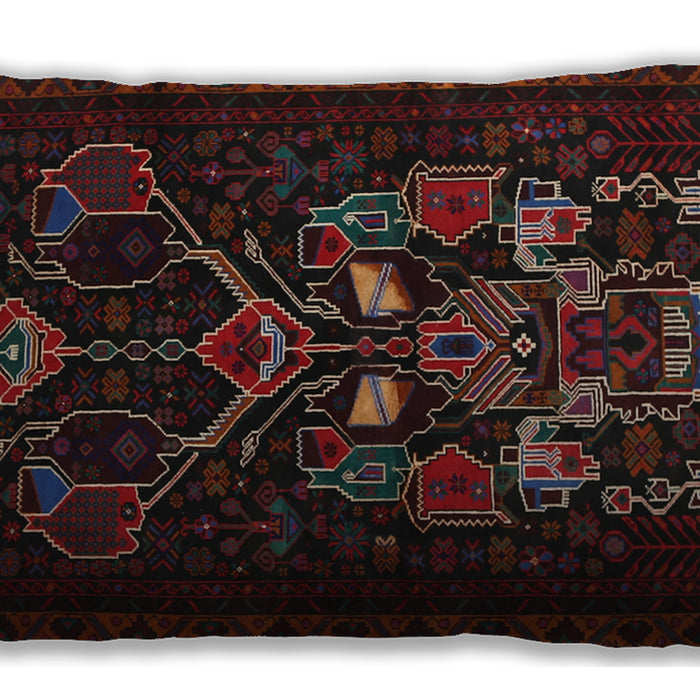 Traditional Classic Rectangular Dark Brown Lumbar Throw Pillow, 13 inch by 19 inch, lbtr1751