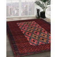 Traditional Wine Red Persian Rug, tr1752