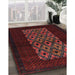 Traditional Wine Red Persian Rug in Family Room, tr1752