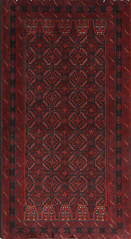 Machine Washable Traditional Bakers Brown Rug, wshtr1754