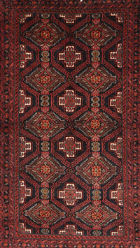 Machine Washable Traditional Chestnut Brown Rug, wshtr1755