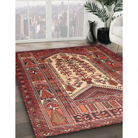 Traditional Sunrise Orange Persian Rug, tr1756