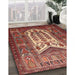 Machine Washable Traditional Sunrise Orange Rug in a Family Room, wshtr1756