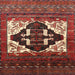 Square Traditional Rust Pink Persian Rug, tr1757