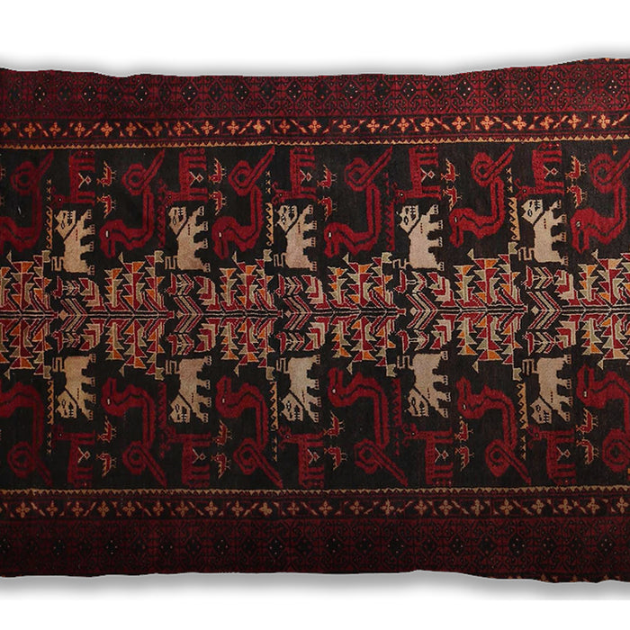 Traditional Classic Rectangular Cranberry Red Lumbar Throw Pillow, 13 inch by 19 inch, lbtr1758