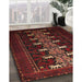 Machine Washable Traditional Cranberry Red Rug in a Family Room, wshtr1758