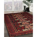 Traditional Cranberry Red Animal Rug in Family Room, tr1758