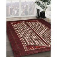 Traditional Wine Red Persian Rug, tr1760