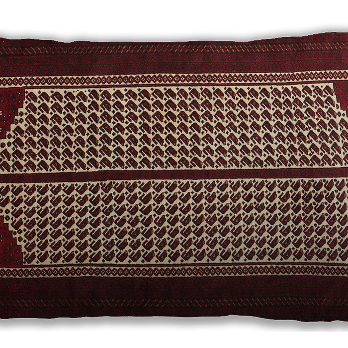 Traditional Classic Rectangular Wine Red Lumbar Throw Pillow, 13 inch by 19 inch, lbtr1760