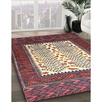 Traditional Brown Red Persian Rug, tr1761