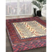Traditional Brown Red Persian Rug in Family Room, tr1761