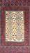 Machine Washable Traditional Brown Red Rug, wshtr1761