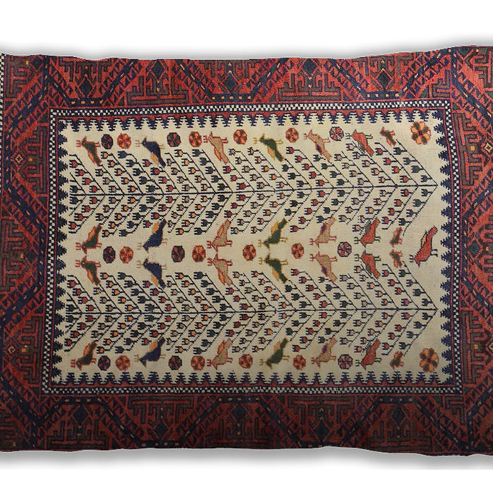 Traditional Classic Rectangular Brown Red Lumbar Throw Pillow, 13 inch by 19 inch, lbtr1761