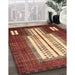 Machine Washable Traditional Tomato Red Rug in a Family Room, wshtr1764