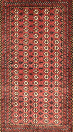 Machine Washable Traditional Tomato Red Rug, wshtr1765