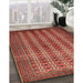 Machine Washable Traditional Tomato Red Rug in a Family Room, wshtr1765