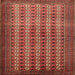 Square Traditional Red Persian Rug, tr1765