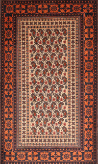 Machine Washable Traditional Orange Brown Rug, wshtr1766